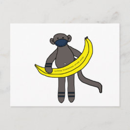 Bananen über dich postkarte