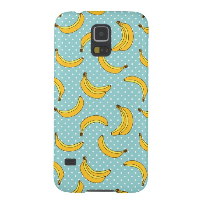 Bananen und Polk-Punkte Case-Mate Samsung Galaxy Hülle (Rückseite)
