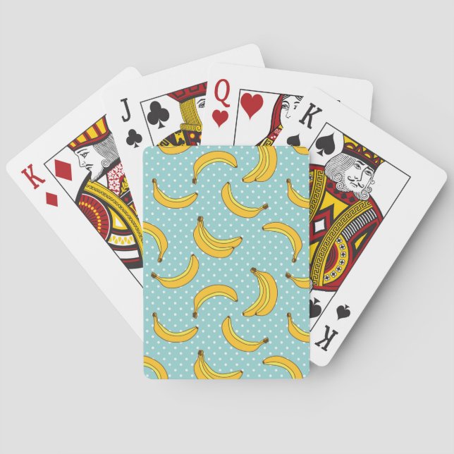 Bananen und Polk-Punkte Spielkarten (Rückseite)