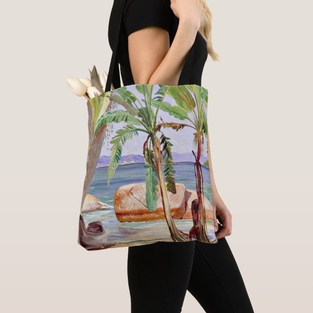 Bananen und Steine in Paqueta, Brasilien, Tasche (Von Nahem)