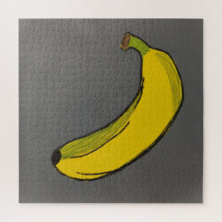 Bananen-Wachsmalstift-Zeichnung