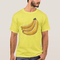 Bananen-Yellow Banana-Fruchtsaft-Tee-Shirt