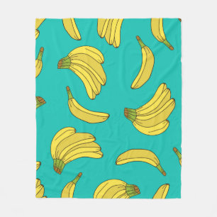 Bananen zeichnen ein nahtloses Muster. Skettelust Fleecedecke