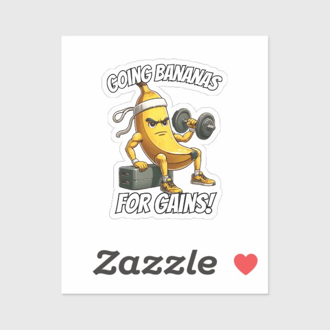 Bananenarbeit Aufkleber (Blatt)