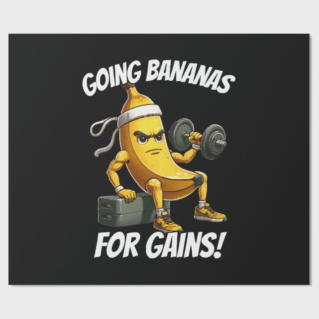 Bananenarbeit Geschenkpapier (Flach)