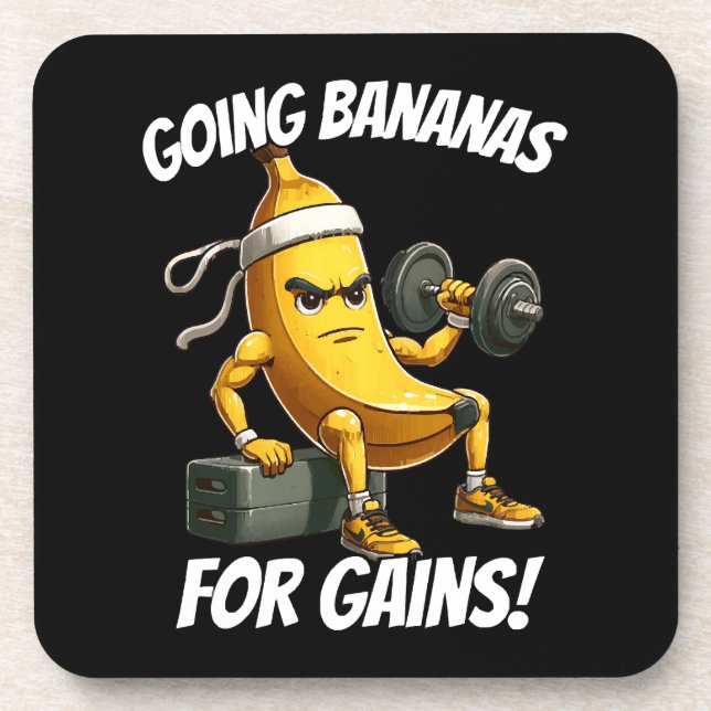 Bananenarbeit Getränkeuntersetzer (Vorderseite)