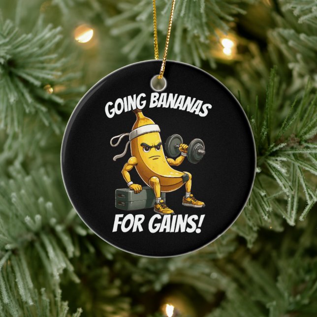 Bananenarbeit Keramik Ornament (Baum)