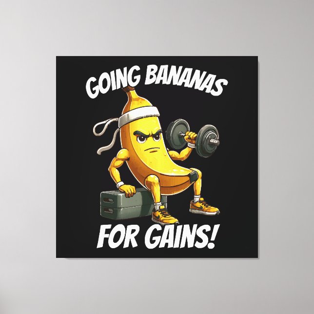 Bananenarbeit Leinwanddruck (Vorderseite)