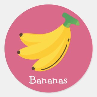 Bananenaufkleber Runder Aufkleber