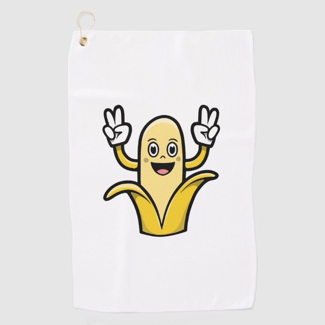 Bananenbaby-Gepäckstück Handgepäcksband Golfhandtuch (Vorderseite)
