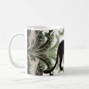 Bananenbaum Gepard Tropisches Muster Kaffeetasse