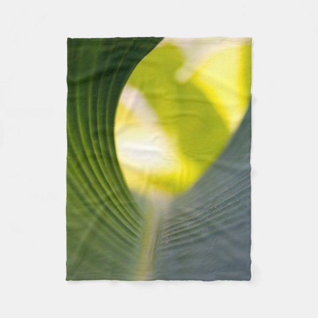 Bananenblatt Fleecedecke (Vorderseite)