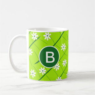 Bananenblätter und Blume, grün, botanisch Kaffeetasse