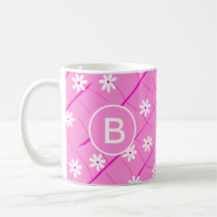 Bananenblätter und Blume rosa, botanisch Kaffeetasse