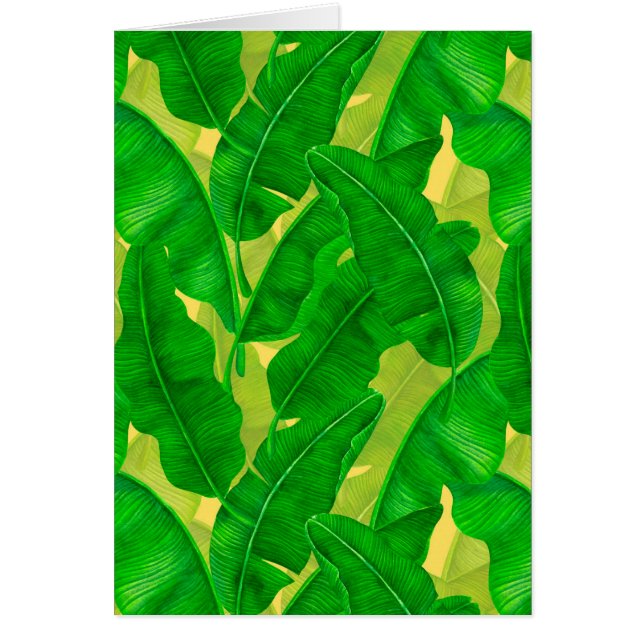 Bananenblätter Wasserfarbenmuster (Vorne)