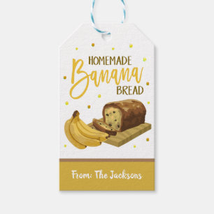 Bananenbrot-Geschenk-Tag Geschenkanhänger