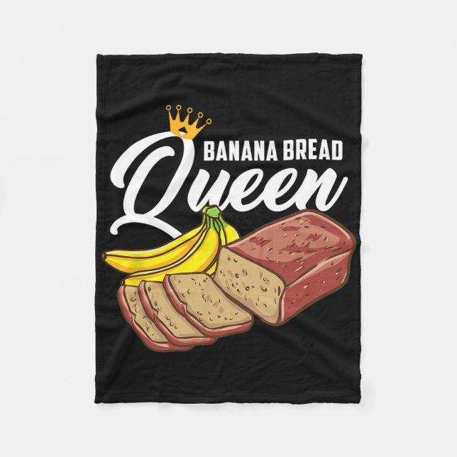 Bananenbrot Königin Bananenbrot  Fleecedecke (Vorderseite)