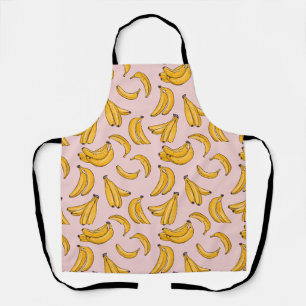 Bananenfrucht Sommer gelb pink Schürze