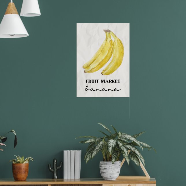 Bananenfruchtmarkt Poster (Wohnzimmer 1)
