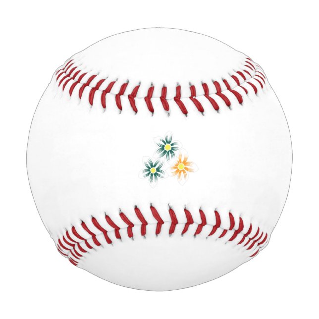 Bananengelb, dunkelblau grün, dekorativ baseball (Vorderseite)