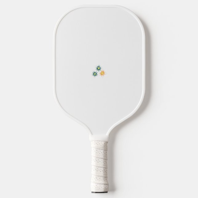 Bananengelb, dunkelblau grün, dekorativ pickleball schläger (Vorderseite)