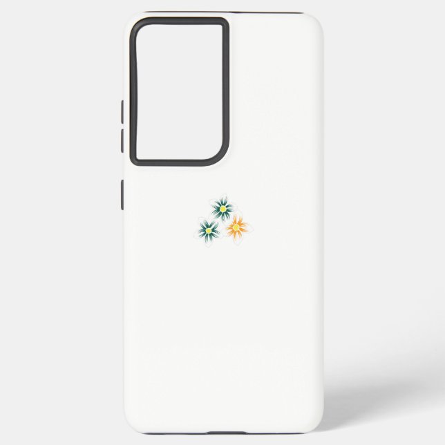 Bananengelb, dunkelblau grün, dekorativ samsung galaxy hülle (Rückseite)