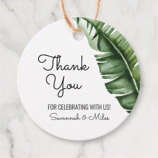 Bananenleaf des Mitteljahrhunderts Vielen Dank für Geschenkanhänger