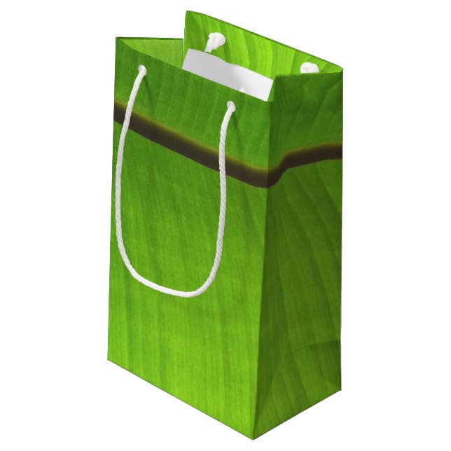 Bananenleaf Nah Kleine Geschenktüte (Rückseite Schrägansicht)