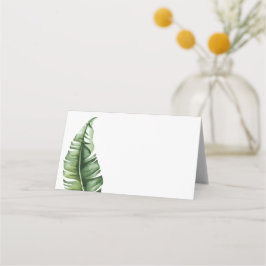 Bananenleaf und Cabana Streifen im Mittelalter Platzkarte