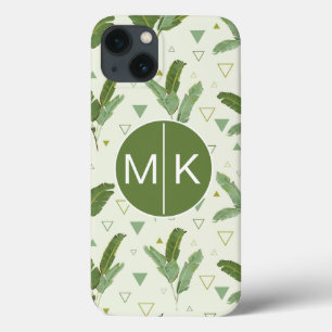Bananenleder mit Dreiecken Monogramm Case-Mate iPhone Hülle