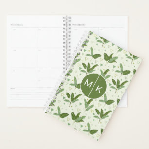 Bananenleder mit Dreiecken Monogramm Planer