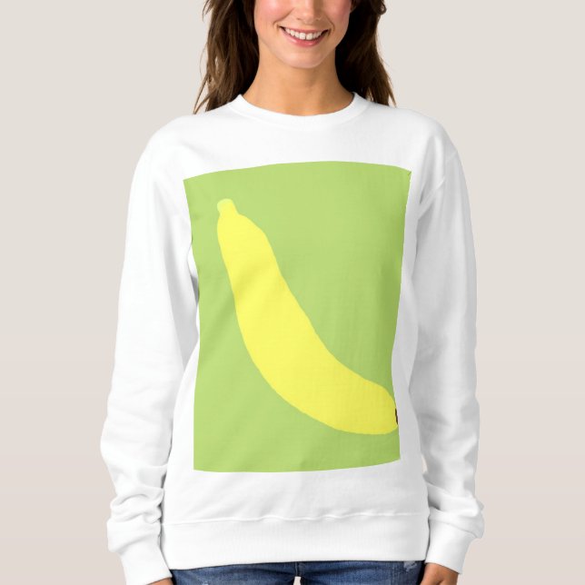 Bananenmalerei Sweatshirt (Vorderseite)