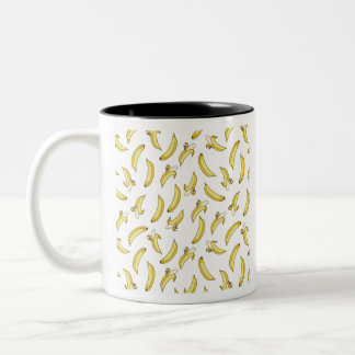 Bananenmuster bedruckt zweifarbige tasse