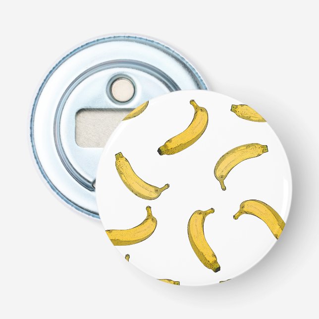 Bananenmuster Flaschenöffner (Vorderseite)
