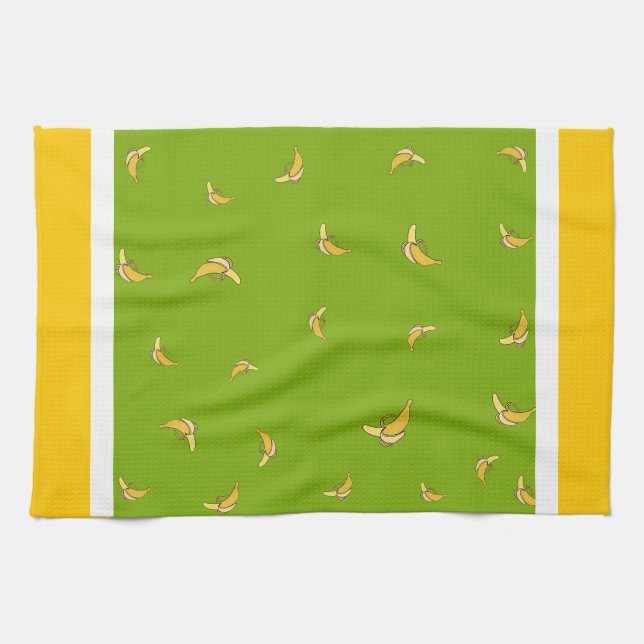 Bananenmuster Geschirrtuch (Horizontal)