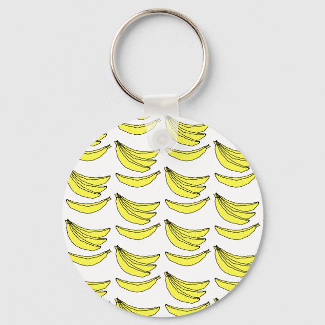 Bananenmuster Schlüsselanhänger (Vorderseite)