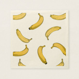 Bananenmuster Serviette