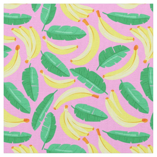 Bananenmuster Stoff (Nahaufnahme)