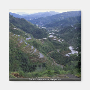 Bananenreisterrassen, Philippinen Magnet