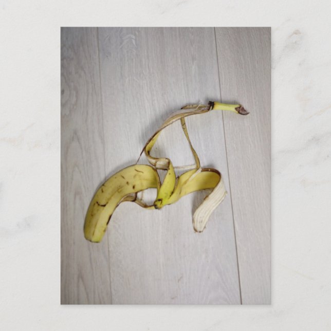 Bananenschale Postkarte (Vorderseite)