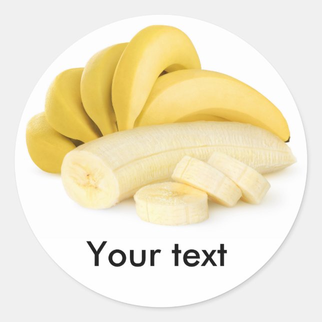 Bananenstrauß Runder Aufkleber (Vorderseite)