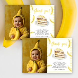 Bananes à l'aquarelle Anniversaire Merci