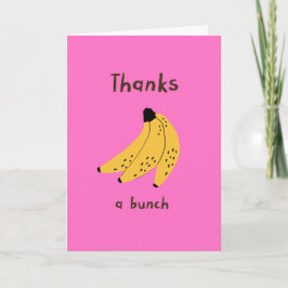 Bananes Cartes de remerciements roses