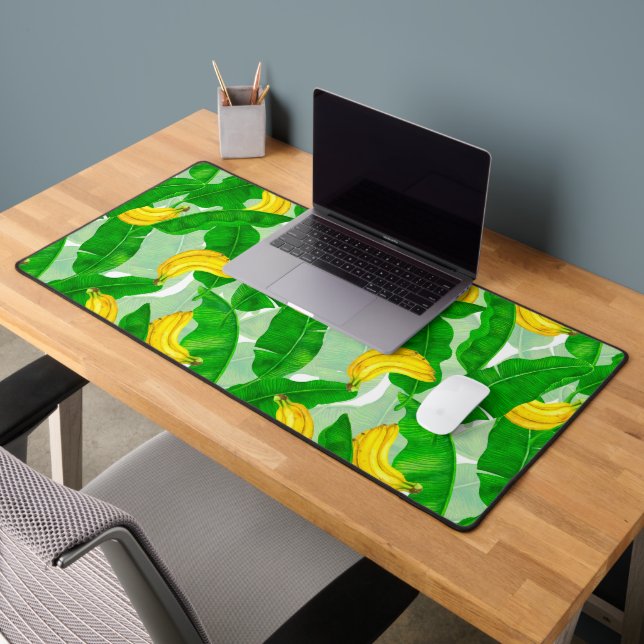 Bananes et aquarelle feuille (Bureau 2)