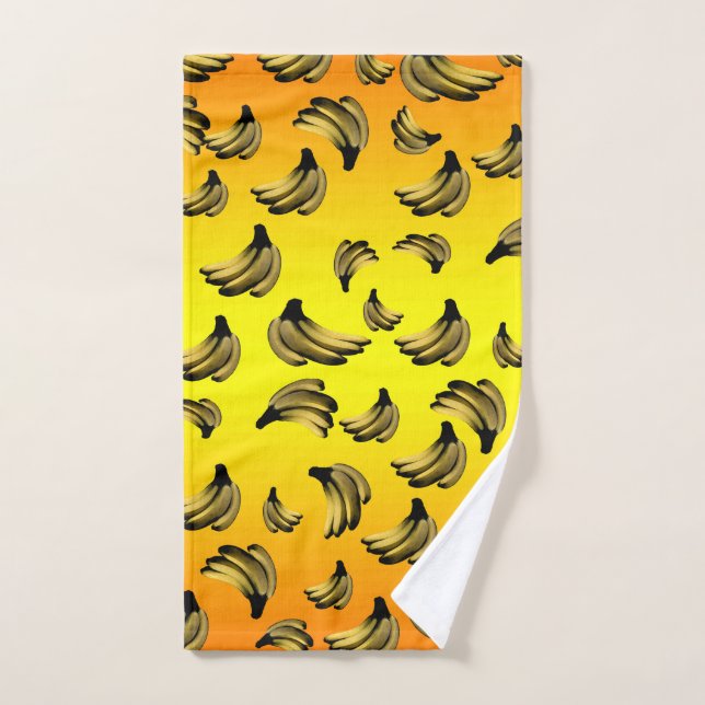 Bananes jaunes dorées, (Serviette à main)