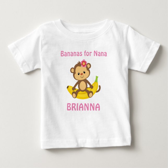 Bananes pour le T-shirt fait sur commande du (Devant)