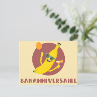 Bananniversaire carte de voeux anniversaire humour