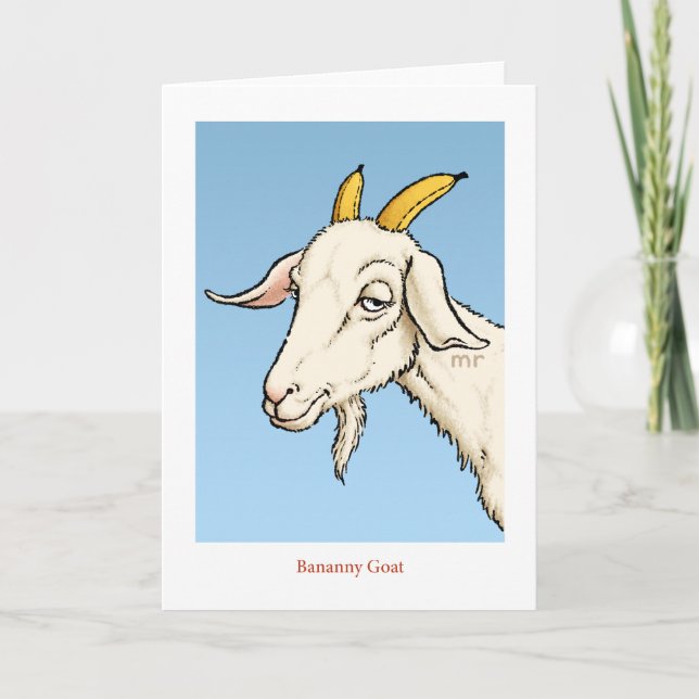 Bananny Goat Card Karte (Vorderseite)