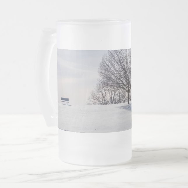 Banc De La Neige Couverte Hill Gelée Mug (Devant gauche)