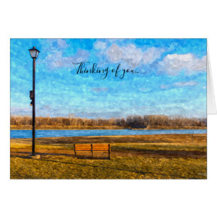 Banc De La Rivière Missouri Painterly Pensée De Ca